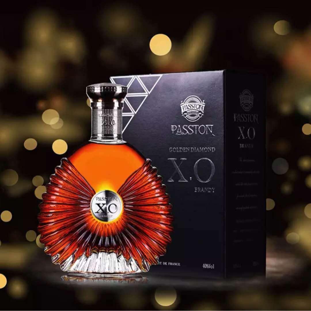 法国原酒进口洋酒xo白兰地烈酒40度派斯顿洋酒 洋酒金钻700ml
